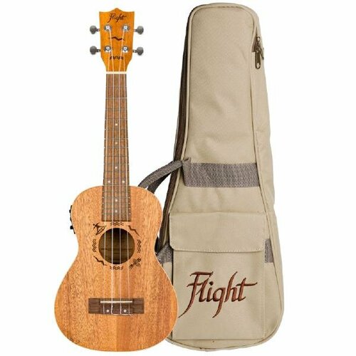 Укулеле Flight DUC323 EQ Mahogany flight duc323 eq mah укулеле концерт цвет натурал звукосниматель