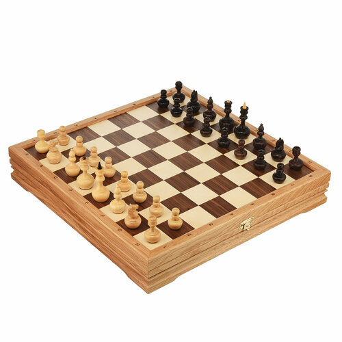 Шахматы-шашки деревянные Неваляшки 37х37 см