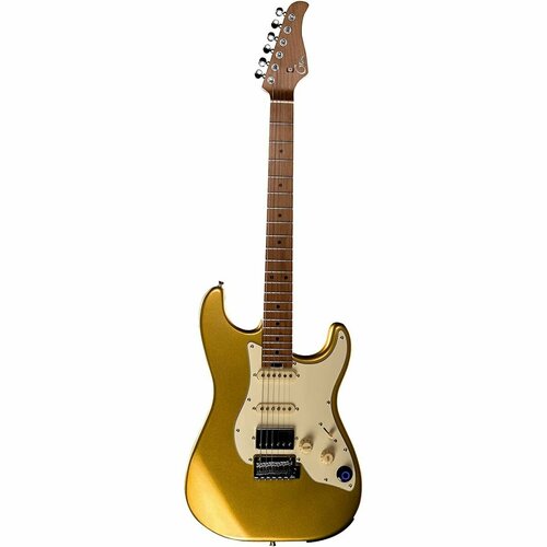 Mooer GTRS S801 Gold Электрогитара со встроенным процессором, HSS, клен, золотистый цвет