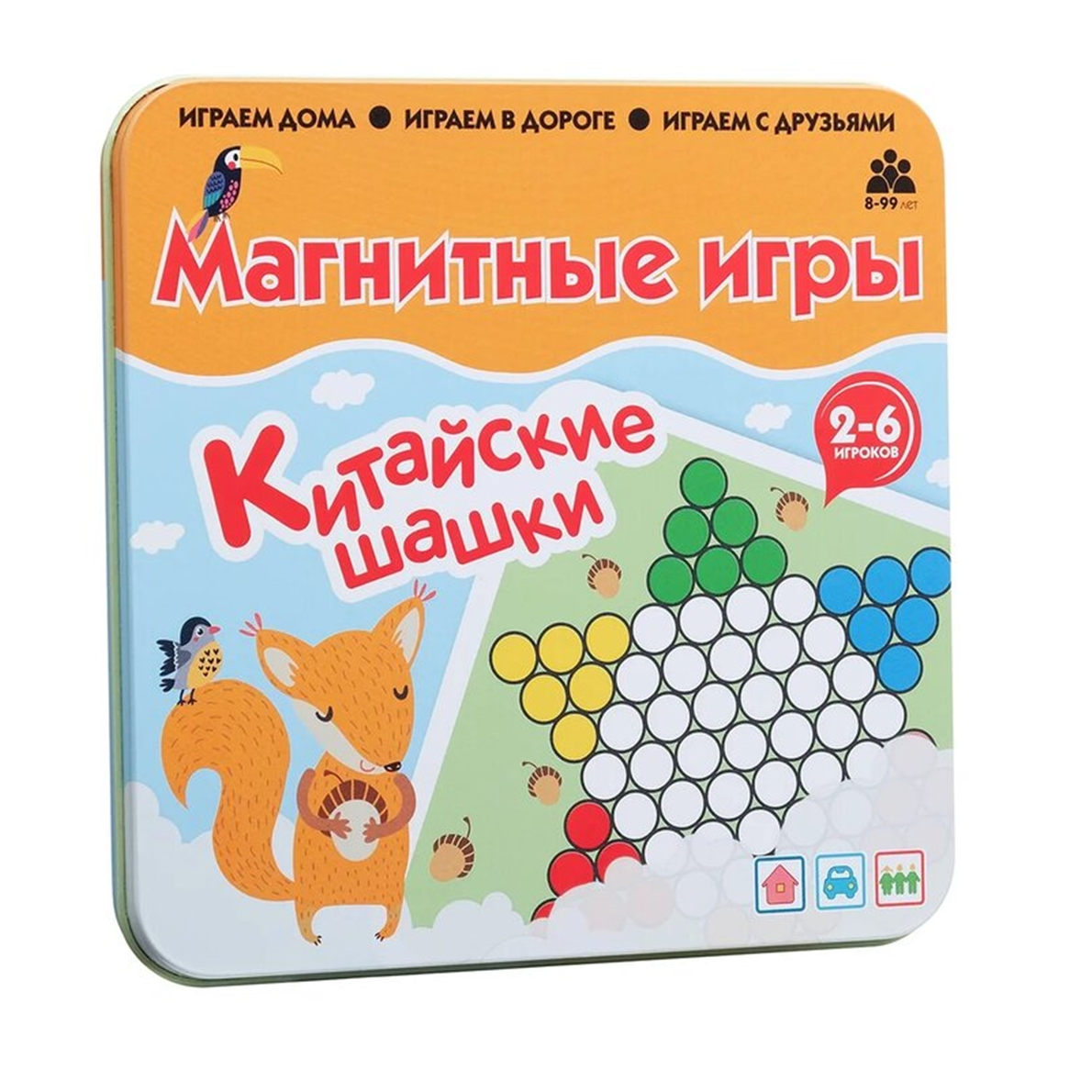 Магнитная игра "Китайские шашки" Bumbaram - фото №1