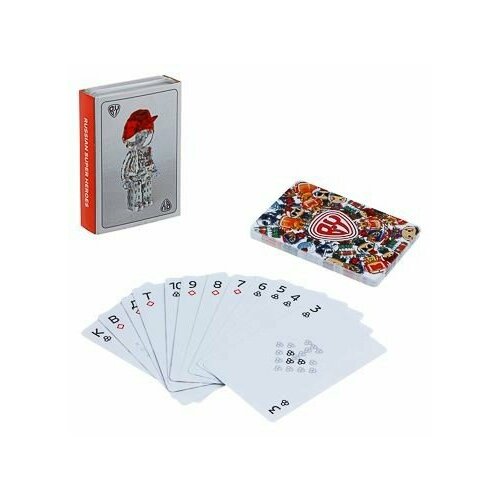 Карты игральные BY 897-093 54шт, пластик PVC, 6х9см пластиковые держатели для витрин с поп зажимами ценовые этикетки рекламные вращающиеся бумажные карты с мощной магнитной основой 20 шт