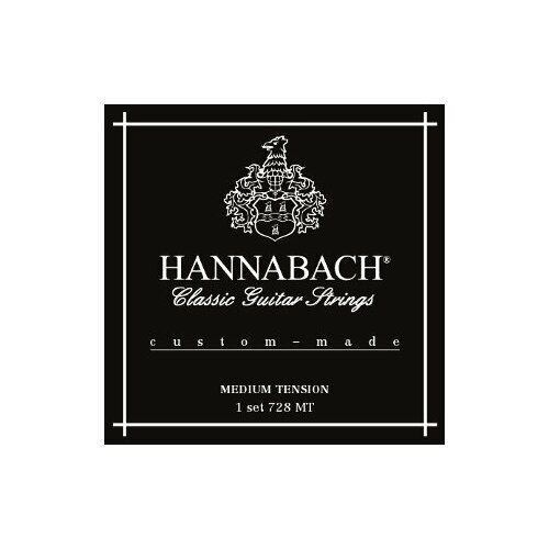 Струны для классической гитары Hannabach 728MT Custom Made Black 28-43