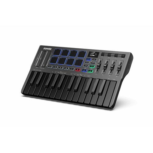 Donner DMK- 25 Pro USB миди-клавиатура с уменьшенными клавишами, 25 клавиш