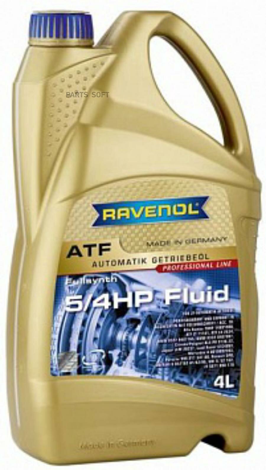 Трансмиссионное масло RAVENOL ATF 5/4 HP Fluid (4л) new RAVENOL / арт. 121210400401999 - (1 шт)