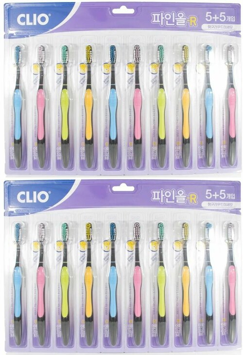 CLIO Зубная щетка набор 10шт Perfection Toothbrush 5+5 - 2 упаковки