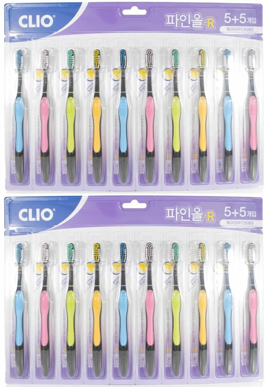 CLIO Зубная щетка набор 10шт Perfection Toothbrush 5+5 - 2 упаковки