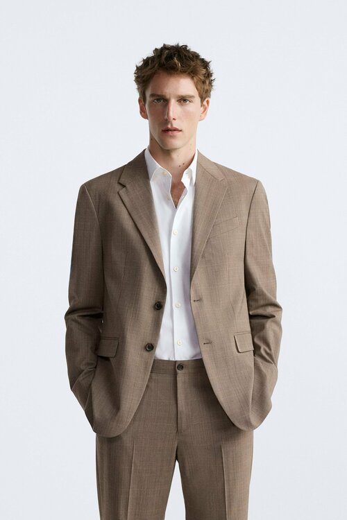 Пиджак Zara, размер 48, мультиколор