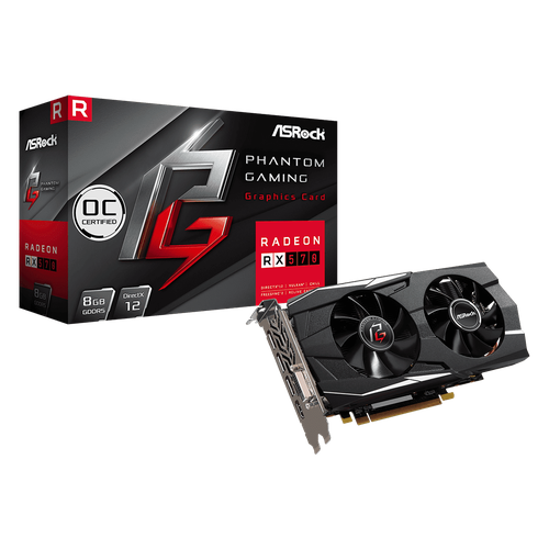 ASRock Phantom Gaming D Radeon RX570 8G OC 90-GA0N00-00UANF 2399900₽