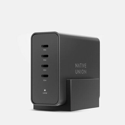 Сетевое зарядное устройство Native Union Fast Desktop Charger PD 140W чёрный, Размер ONE SIZE
