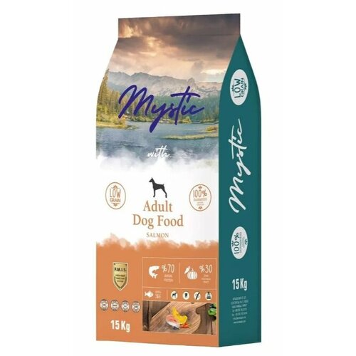 Mystic Adult Dog Food Salmon 15 кг сухой корм для собак с лососем