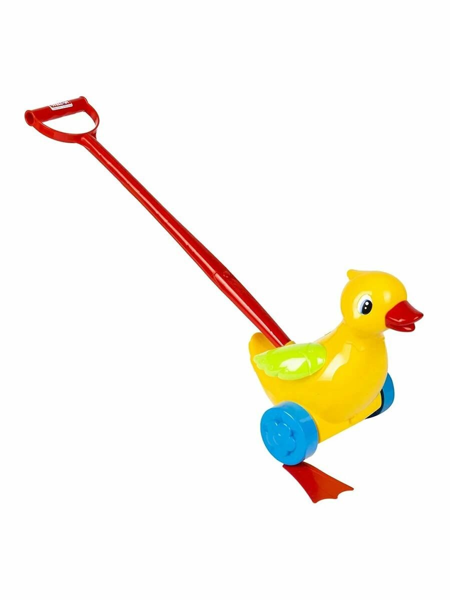 Каталка Уточка на палке Stellar 01357 — фото 1