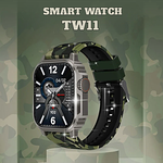 Смарт часы TW11 Умные часы PREMIUM Series Smart Watch AMOLED, iOS, Android, 2 ремешка, Bluetooth, Мониторинг здоровья - изображение