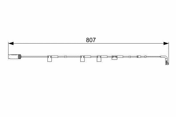 Датчик износа тормозных колодок передний Bosch 1987473058 для MINI