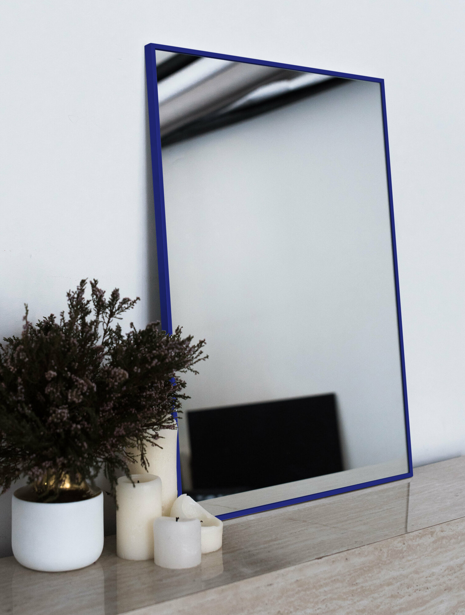 Зеркало декоративное настенное Desire 50x90, синий - фотография № 1