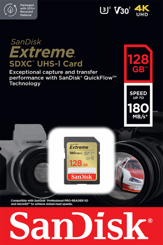 Карта памяти 32GB SanDisk Extreme Class 10 SDHC V30 UHS-I U3 100/60MB/s - фото №8