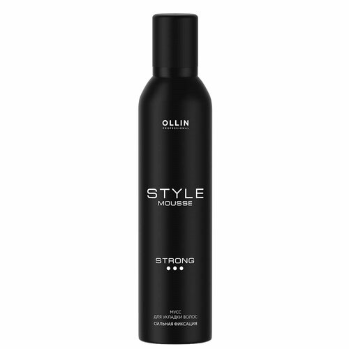 Мусс STYLE сильной фиксации OLLIN PROFESSIONAL 250 мл мусс ollin professional style д укладки волос средней фиксации 250 мл