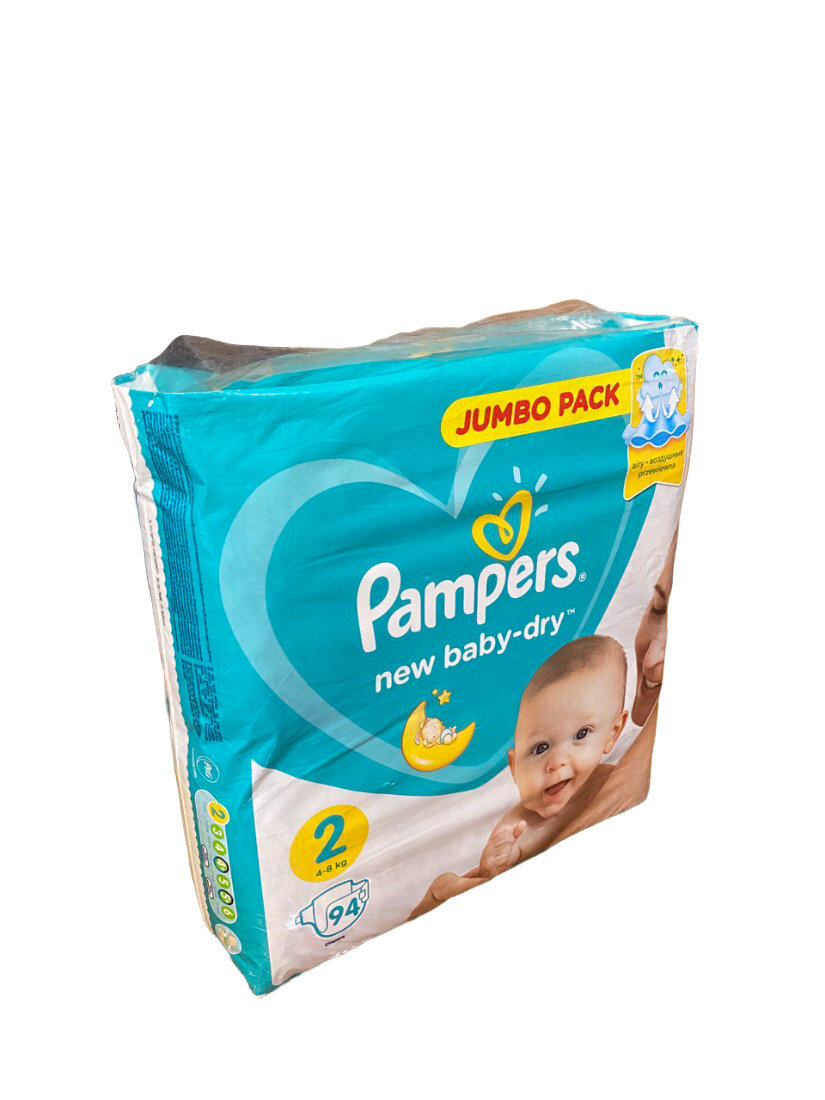 Подгузники Pampers New Baby-Dry 3-6 кг, 2 размер, 94 шт - фото №17