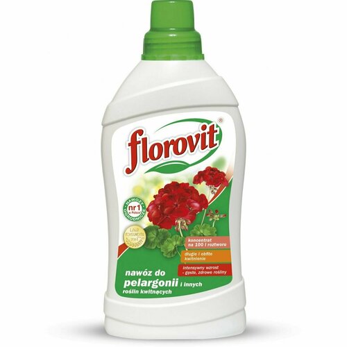 Florovit Удобрение жидкое Florovit для пеларгонии, 1 л удобрение florovit жидкое для датуры дурманов 1 л