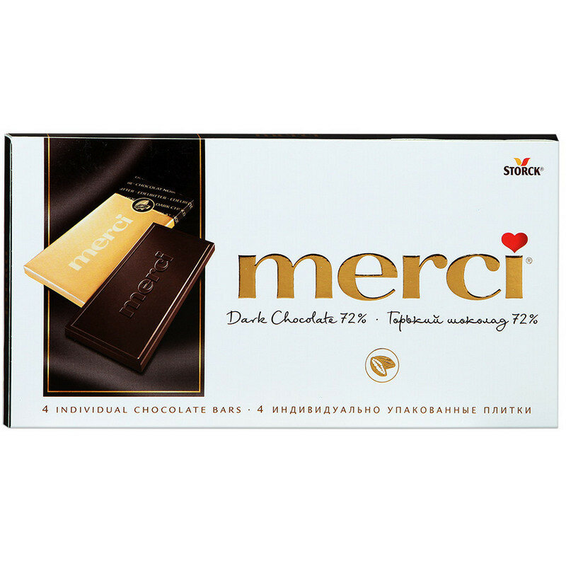 Шоколад Merci Горький 72% 100г August Storck KG - фото №13