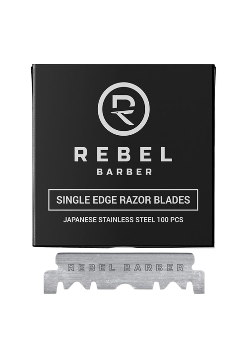 Сменные лезвия для опасных бритв REBEL BARBER  Single Blade,100 шт.