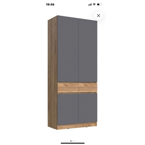 Шкаф клевер дуб золотой графит 9045042100 14940₽