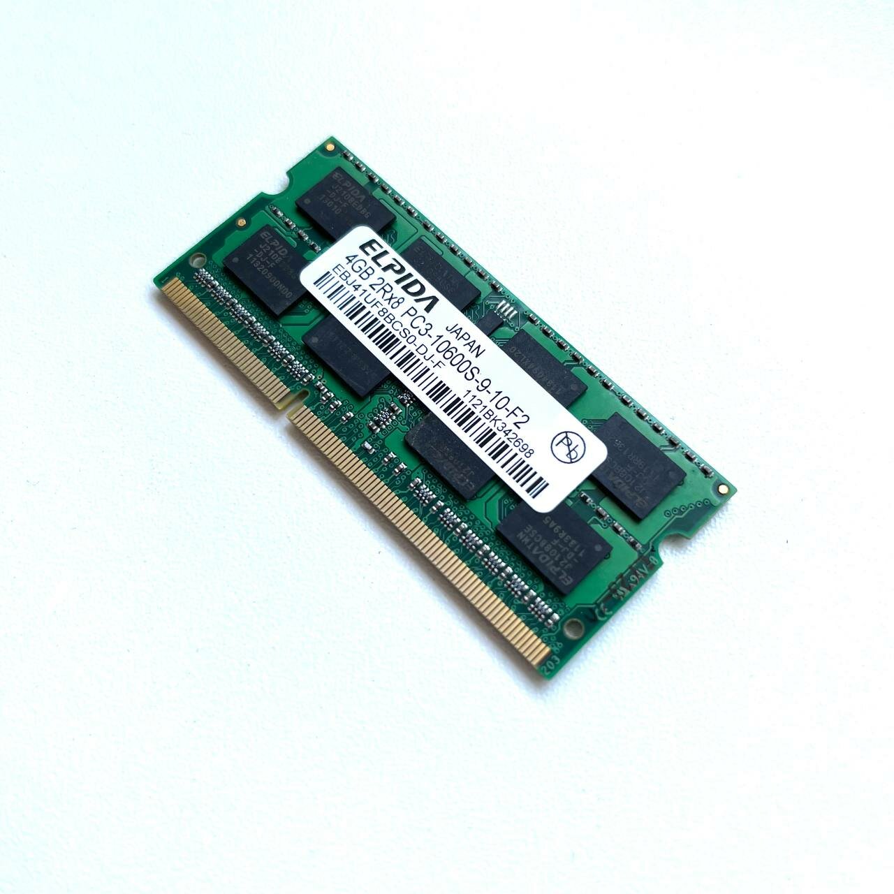 Оперативная память ELPIDA DDR3 4GB 1333Мгц 2Rx8 PC3-10600 1.5v SODIMM для ноутбука — фото 3