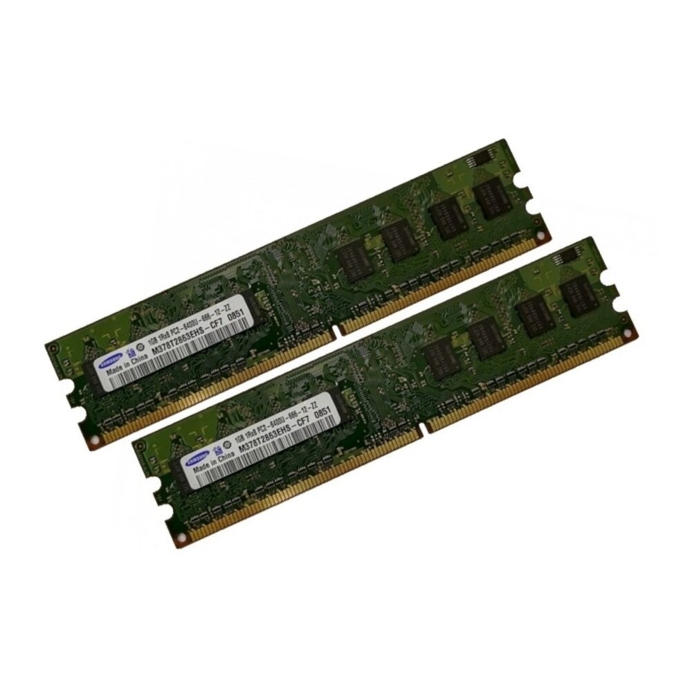 ОЗУ Dimm 2Gb PC2-6400(800)DDR2 Samsung M378T2863EHS-CF7 (Kit 2x1Gb)