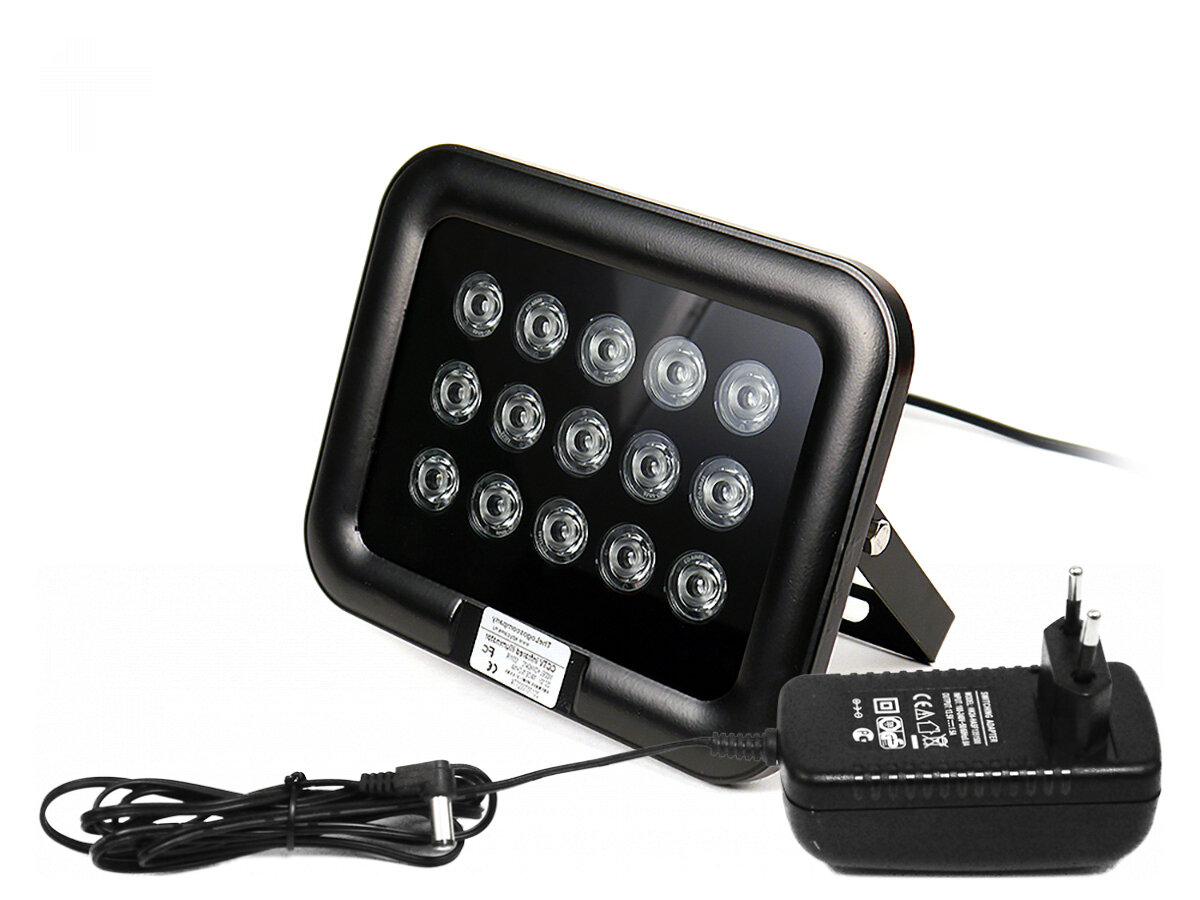 Уличный ИК прожектор КДМ 6047C-45 (IP65) (N7174EU) IP65 для видеонаблюдения и камер. Угол: 45 град, до 120м. ИК-прожектор для камер видеонаблюдения.