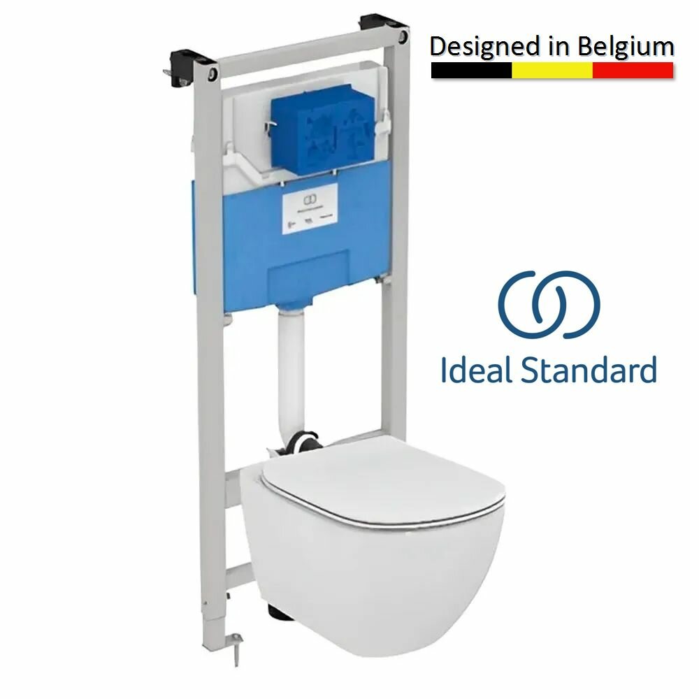 Инсталляция с унитазом комплект Ideal Standard Tesi AquaBlade