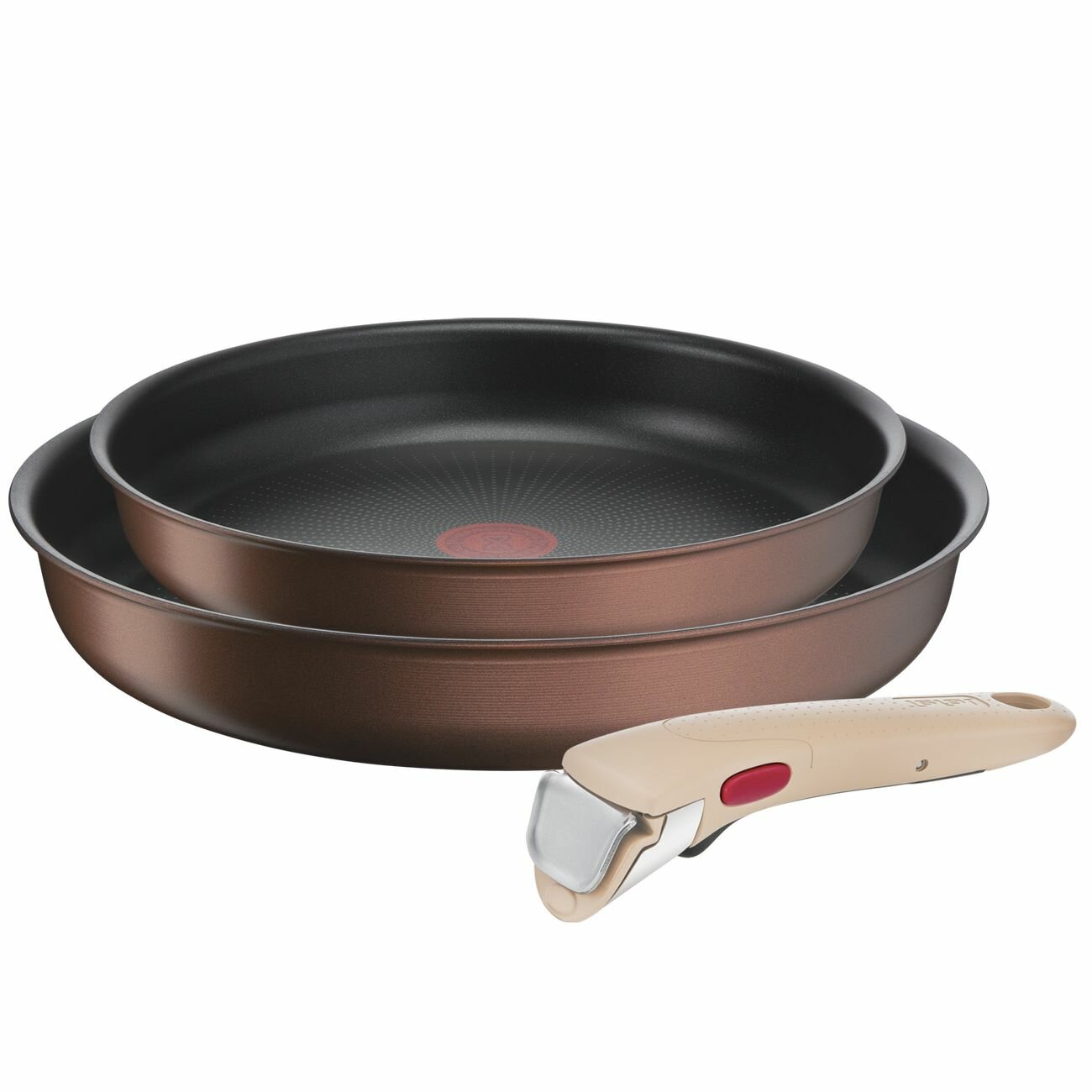 Набор посуды Tefal Ingenio Eco Respect L7609053, для индукции, антипригарный, 3 предмета
