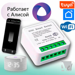 Умное реле, WiFi, Алиса, Tuya, Smart life , Умный дом с Алисой, Маруся