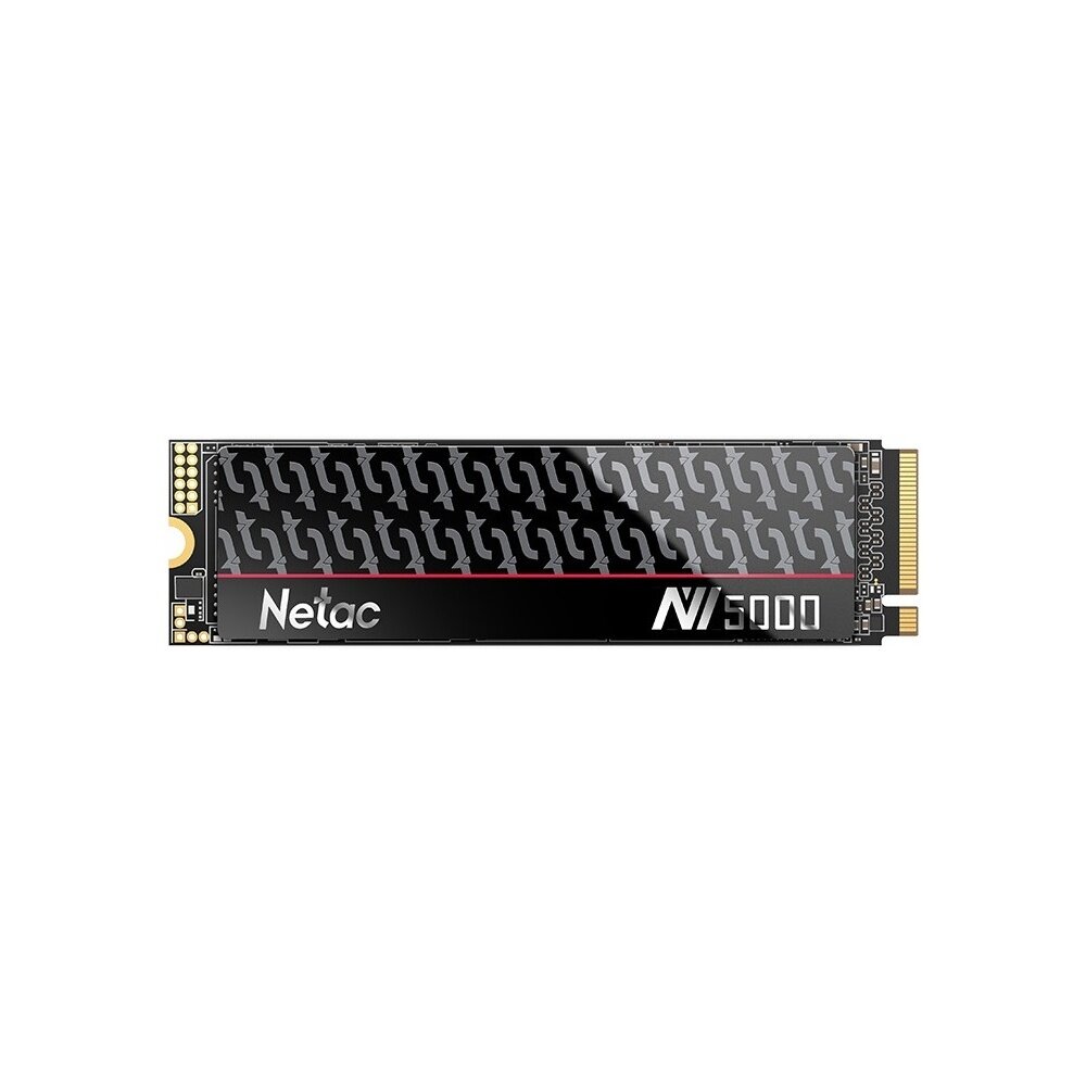 Накопитель Netac (NT01NV5000t-2T0-E4X) черный 2TB NV5000-T PCIe 4 x4 M.2 2280 NVMe 3D NAND
