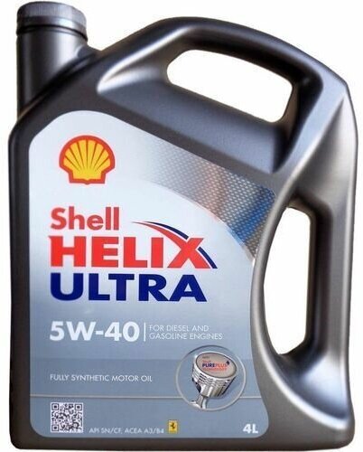 Масло моторное SHELL Ultra SP 5W40, синтетическое, для всех типов двигателя, 4л — фото 1