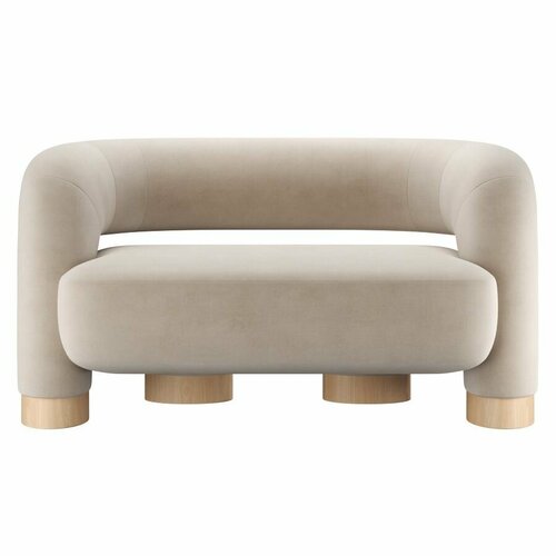 Диван PECOLA двухместный 1420х780х770 тон натуральное дерево бежевый 70620₽
