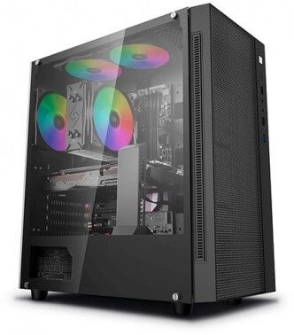 IRU ПК IRU Game 520B5G TWR Ryzen 5 5600 (3.5) 16Gb SSD512Gb RX 6600 8Gb FreeDOS GbitEth 650W черный (2061477)