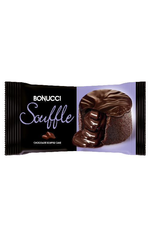 Пирожное BONUCCI "Souffle" бисквитное глазированное с начинкой "какао" 40г