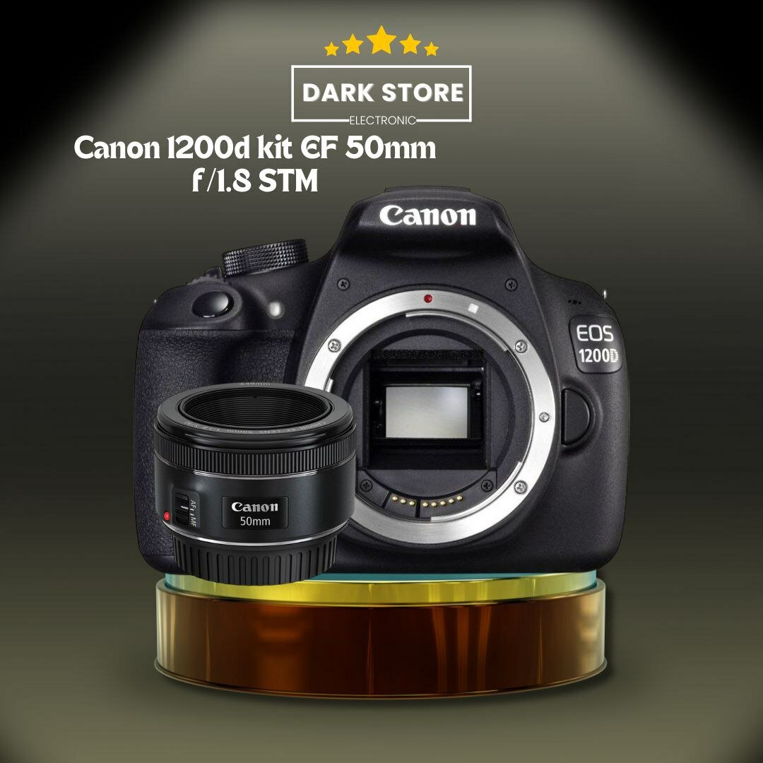 Фотоаппарат Canon 1200d kit EF 50mm f/1.8 STM зеркальный 18 МП
