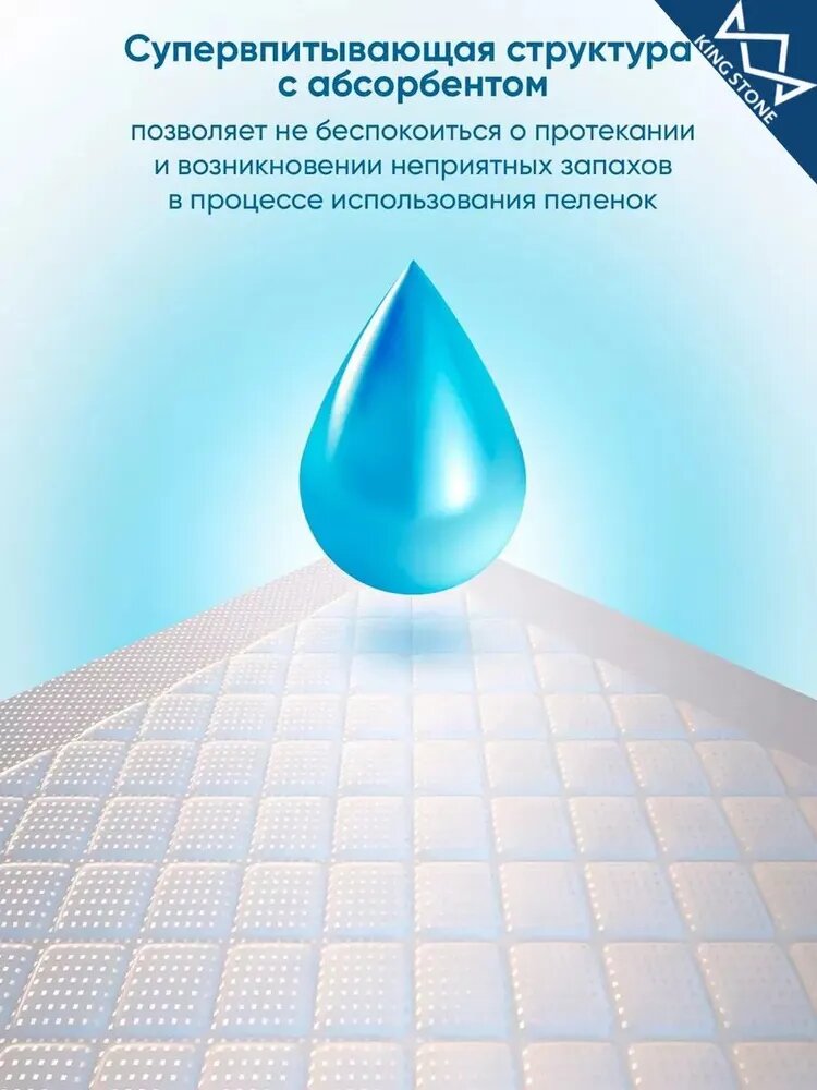 Пеленки Dr. Comfort, впитывающие, одноразовые, 60x90 см, 30 штук — фото 1