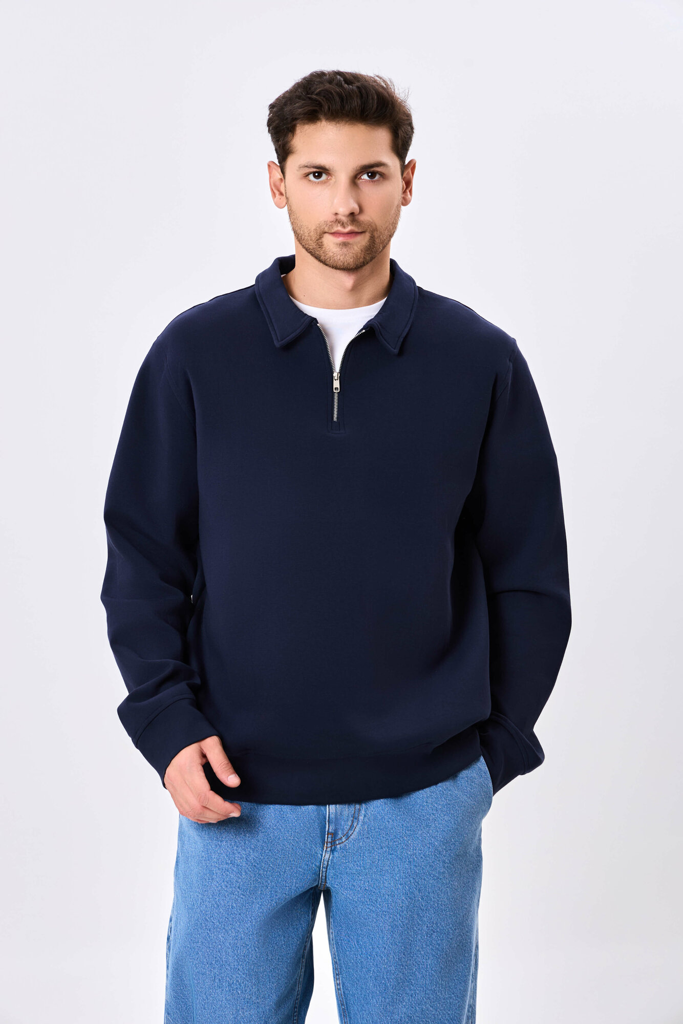 Толстовка TERRA PRO, размер XL, , navy
