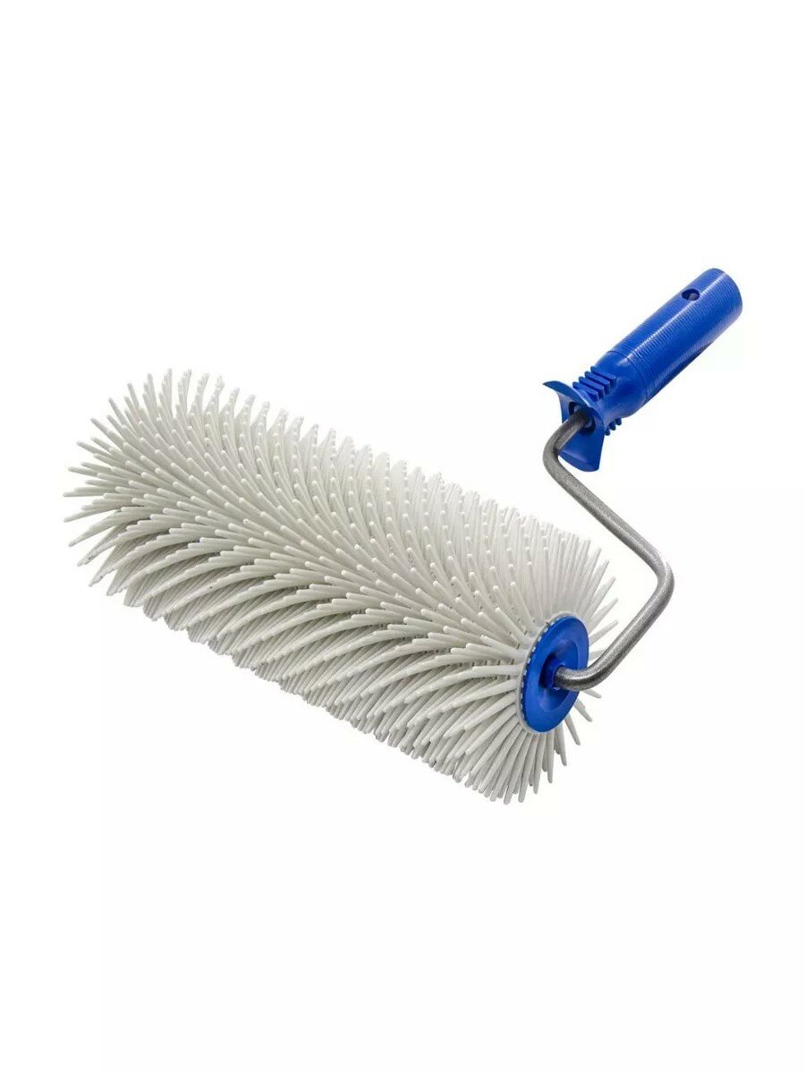 Валик игольчатый для наливных полов Ормис РемоКолор крупная игла пластик 240х123 мм с бюгелем 04-7-424