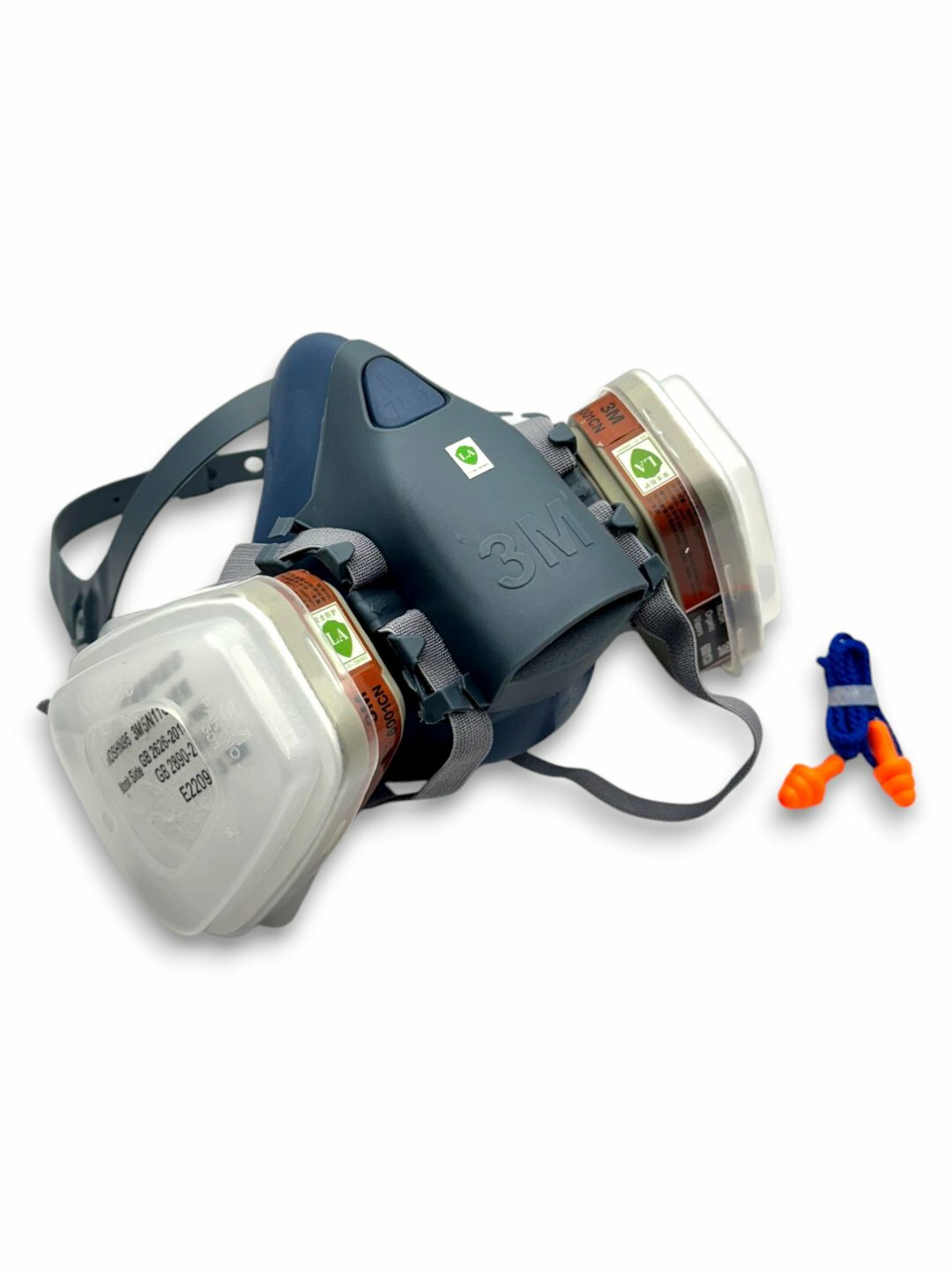 Профессиональный респиратор полумаска для надёжной защиты дыхания при строительных, малярных и пылевых работах — фото 1