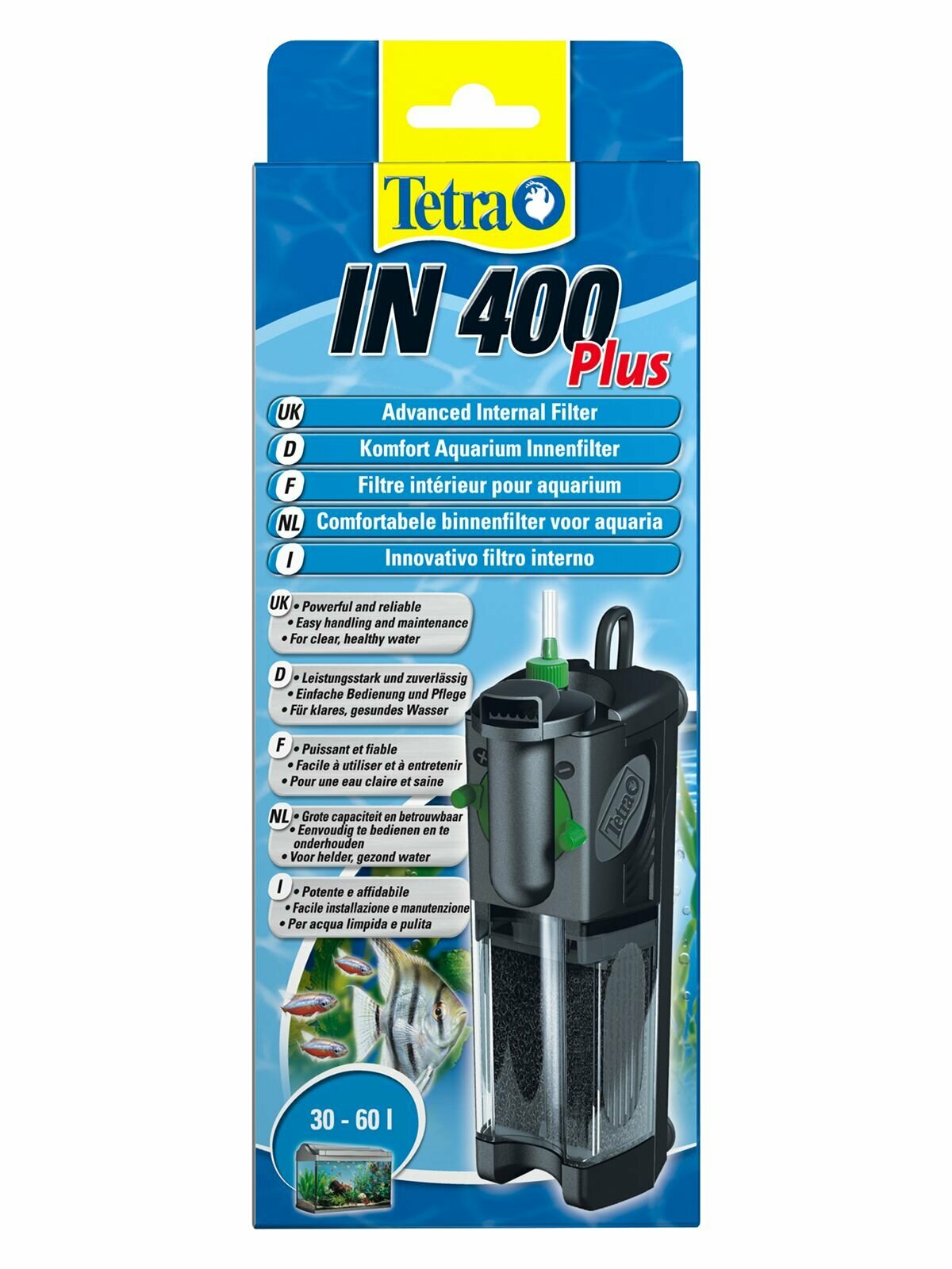 Фильтр для аквариумов Tetra IN 400 Plus внутренний до 60 л
