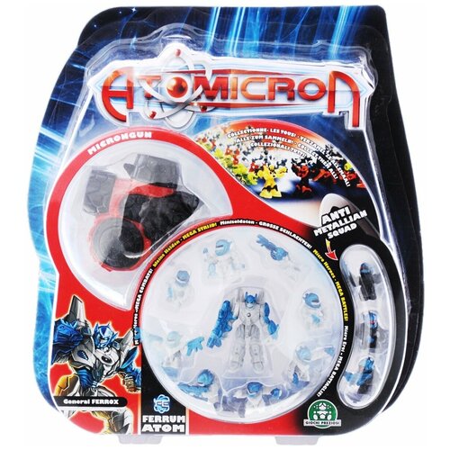 набор фигурок atomicron arsenicus atom 40 шт Atomicron Игровой набор Ferrum Atom General Ferrox 12 шт цвет пушки черный