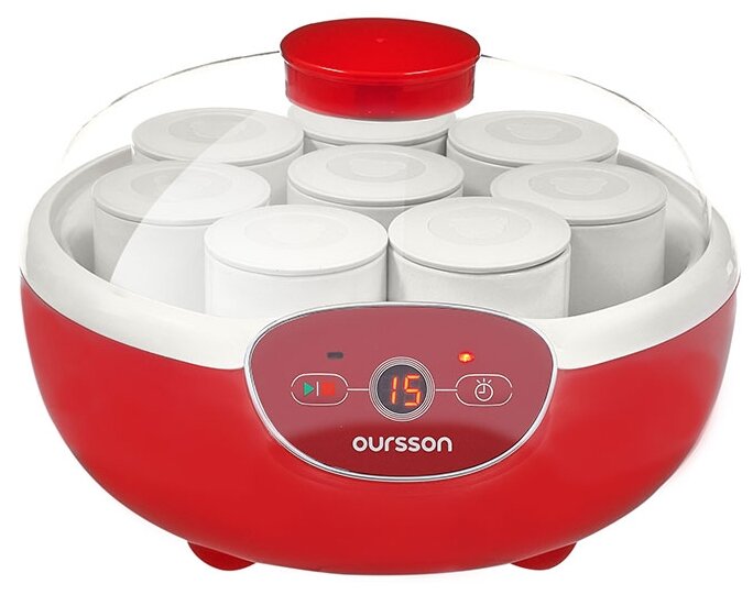 Йогуртница OURSSON FE1105D/RD, красный