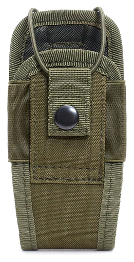 Тактическая сумка чехол для рации, универсальный подсумок для радиостанции на лямку mole, ремень, рюкзак, система моле, темно-зеленый Army Green