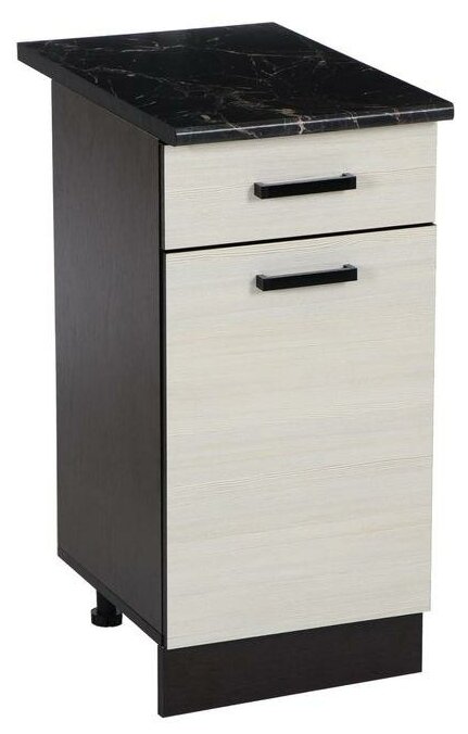 фото Шкаф напольный Н600-1Мальва 600*840*450 Венге-Лоредо