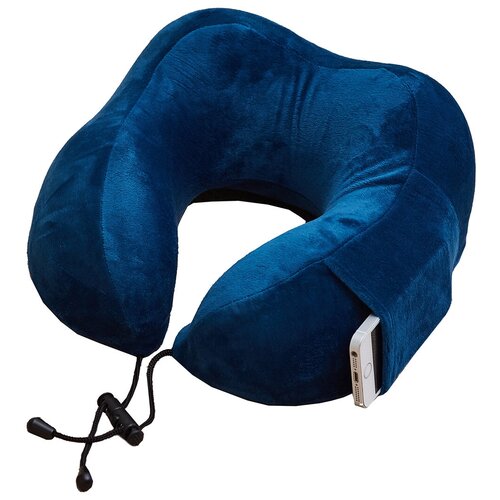 фото Анатомическая подушка comfort expert 28*26*13 на шею (синяя) comfortexpert