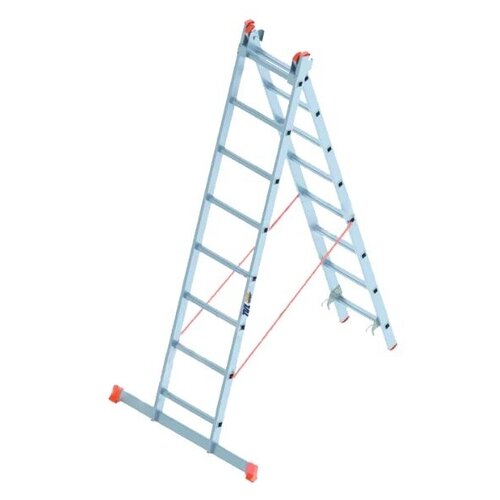 Лестница двухсекционная TeaM S4208