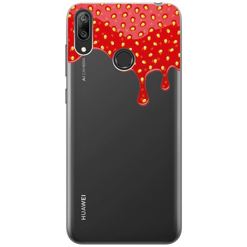 Силиконовый чехол на Huawei Y7 (2019), Хуавей У7 2019 с 3D принтом Jam прозрачный чехол gosso 191673w для huawei