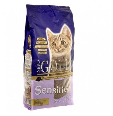 NERO GOLD super premium Для Кошек с чувствительным пищеварением: Ягненок (Cat Adult Sensitive) 0,8 кг 20051 (2 шт)